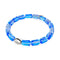 Bracelet galet en verre Galaxy en argent sterling 925 et saphir supernova
